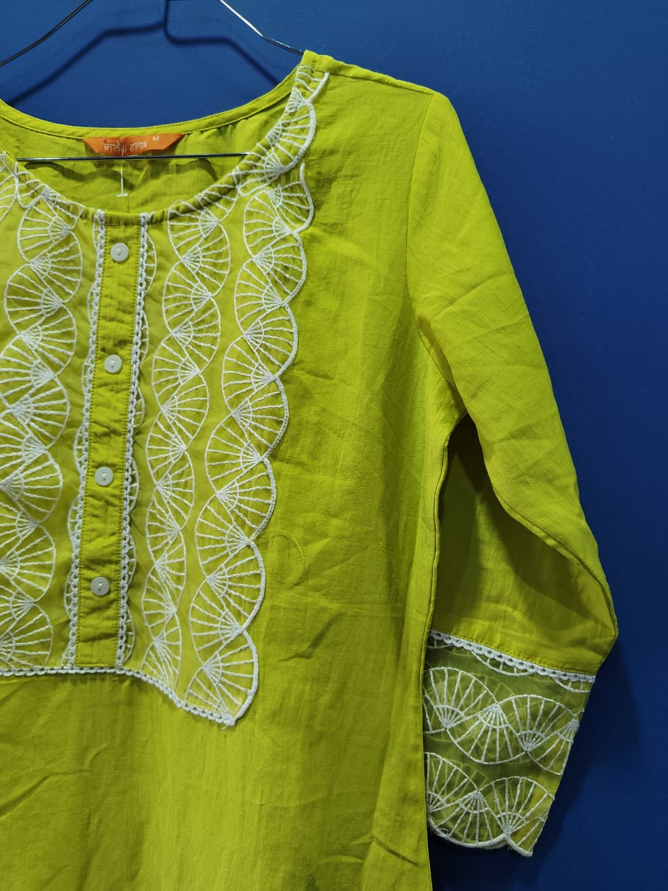 Embroidered Kurti set with Dupatta