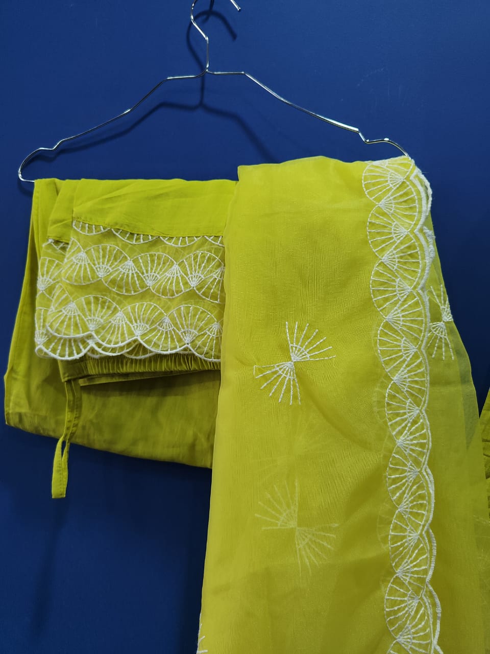 Embroidered Kurti set with Dupatta