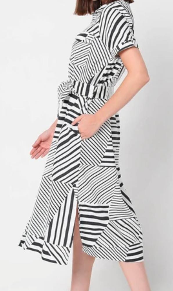 VeraModa - Striped Shirt Dress