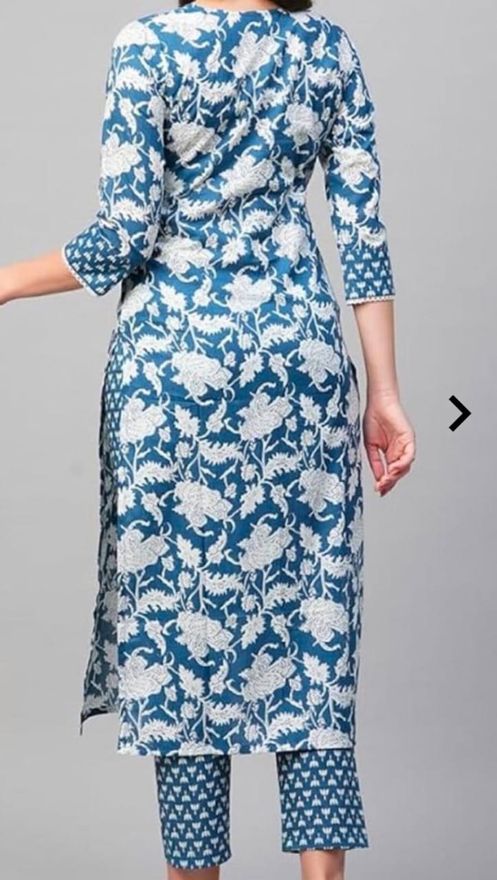 Floral Print Kurta with Pant