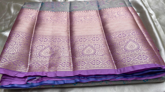 Semi kanchipattu tissue silk saree