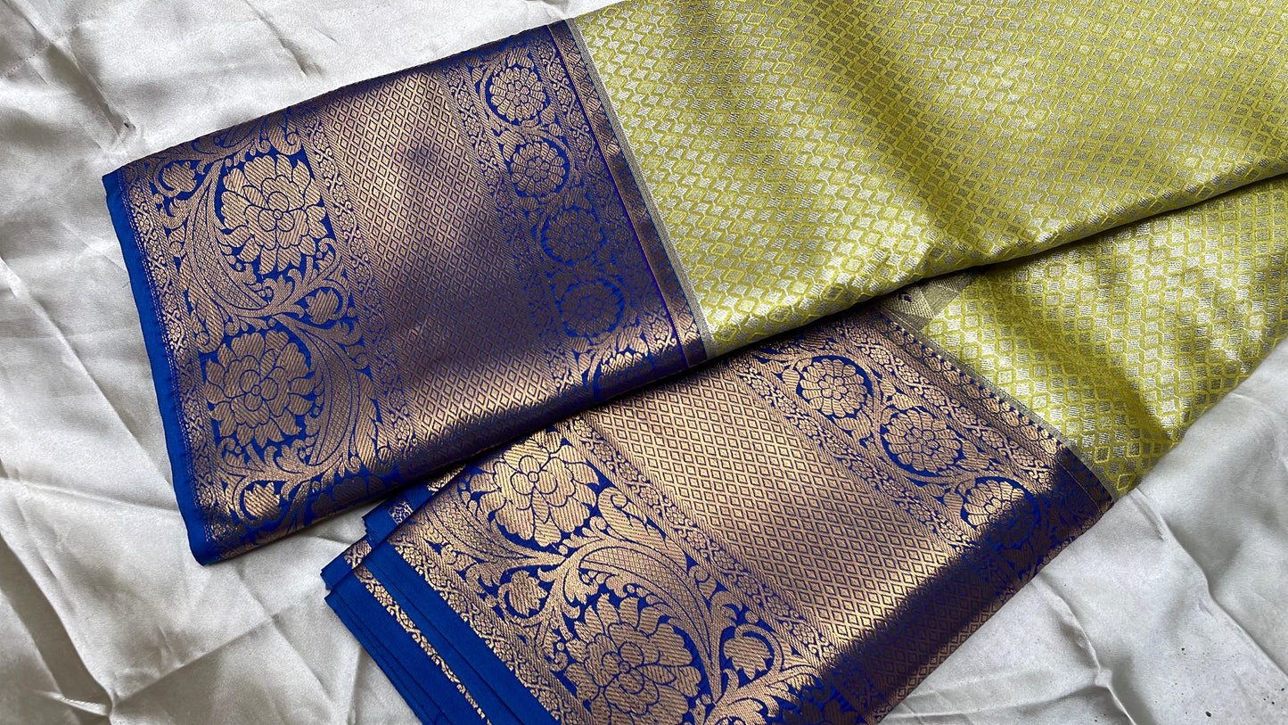 Tissue brocade saree