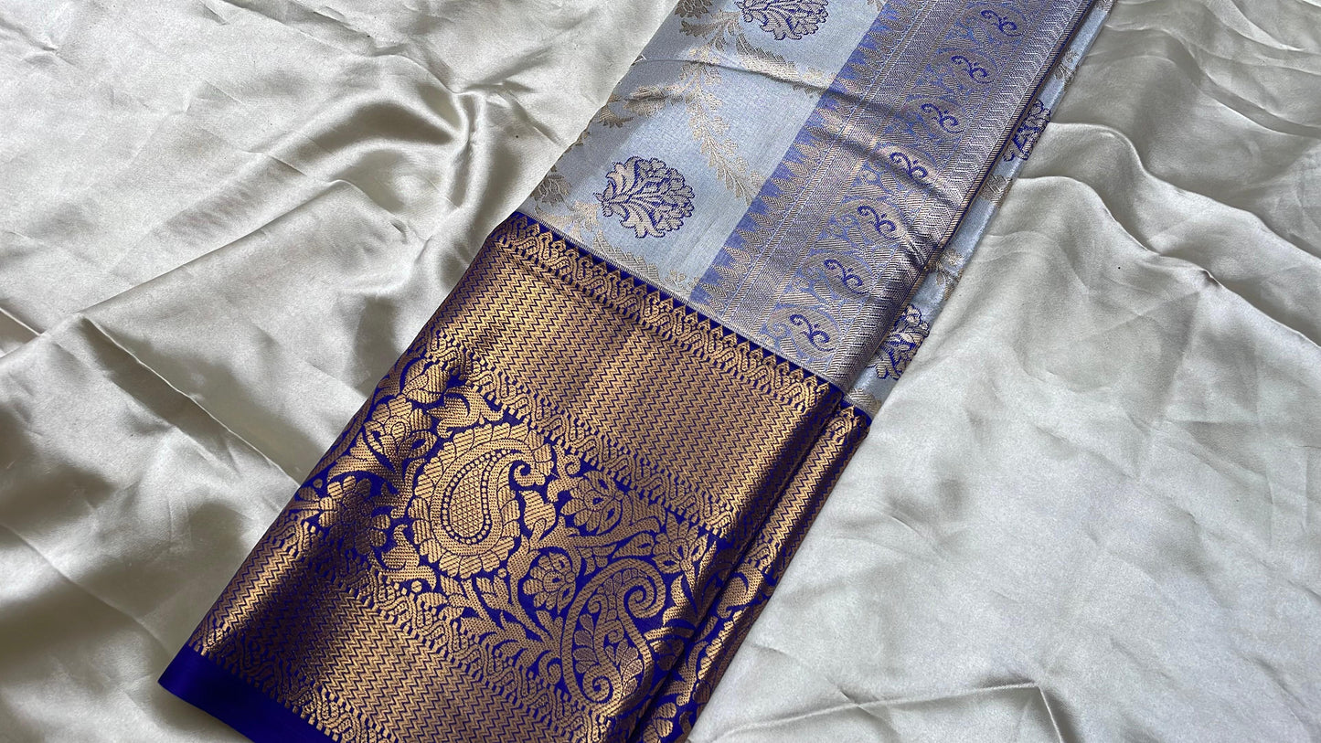 Tissue brocade saree