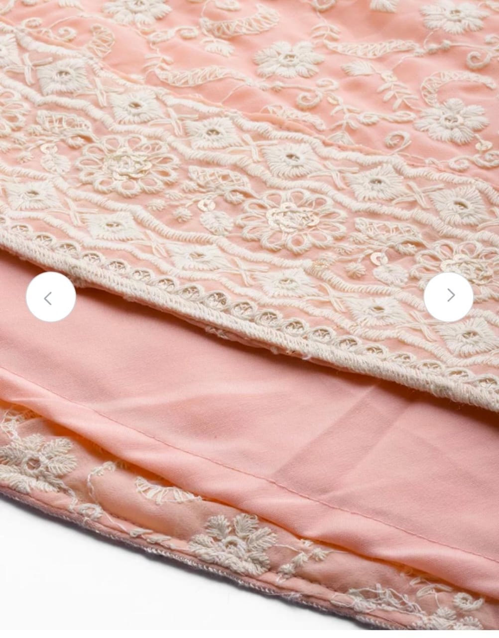 Pink Embroidered Georgette Anarkali Suit Set