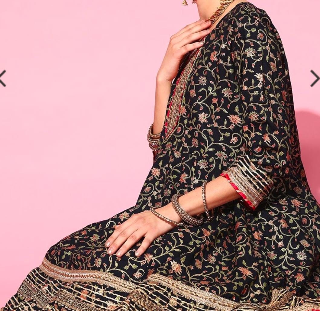 Function Wear Gotta Patti Kurta and Sharara Pant with Dupatta