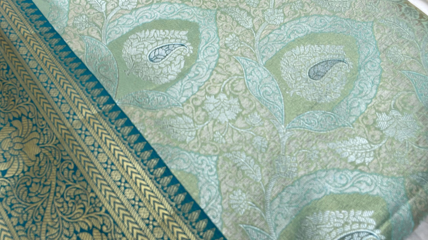 Semi kanchipattu tissue silk saree