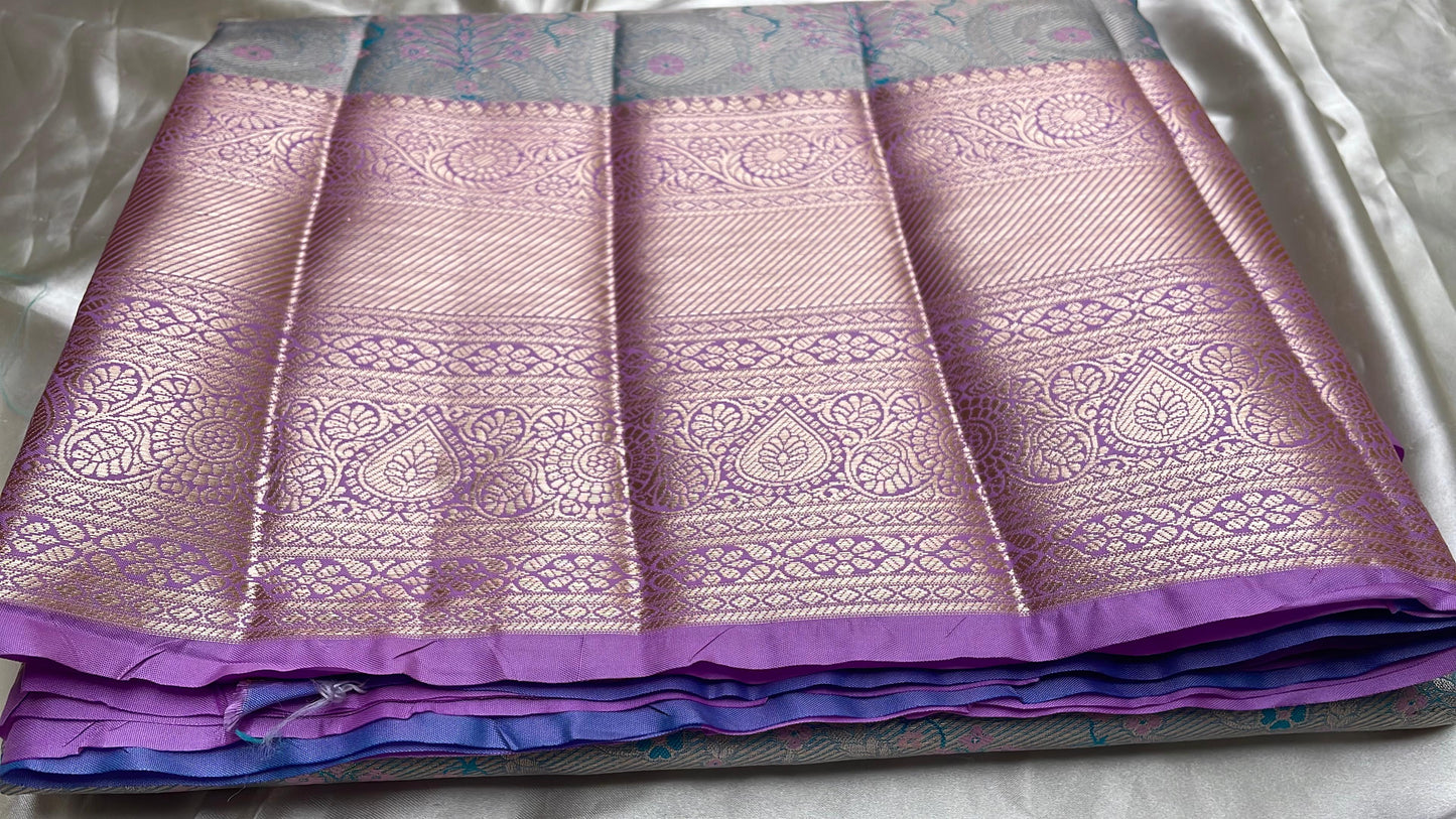 Semi kanchipattu tissue silk saree