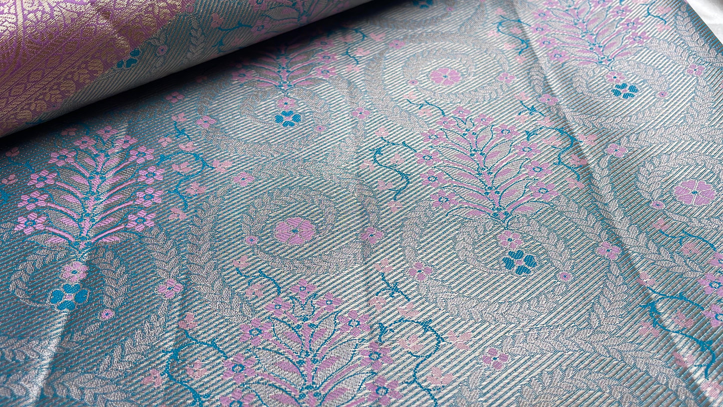 Semi kanchipattu tissue silk saree