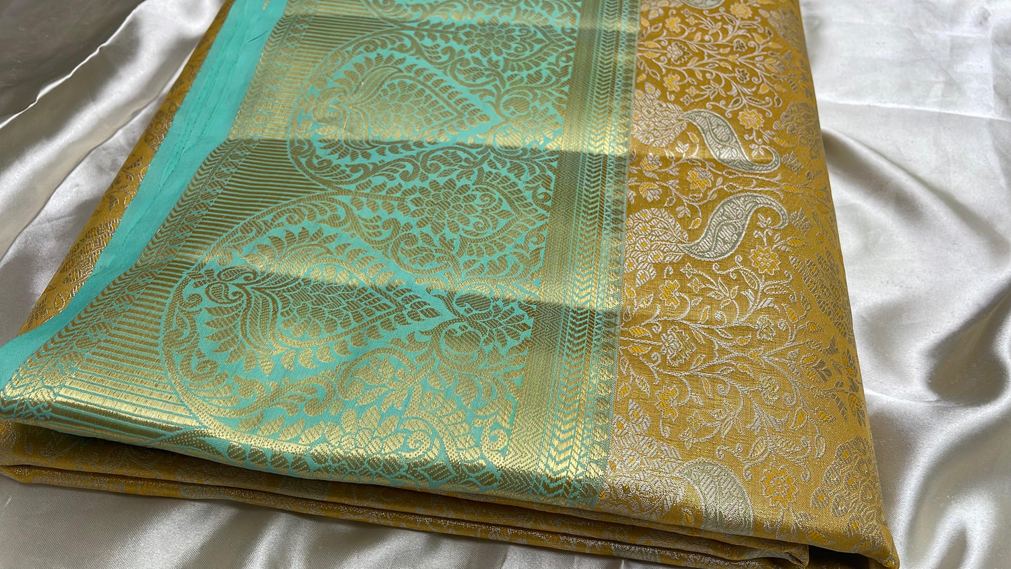 Semi kanchipattu tissue silk saree