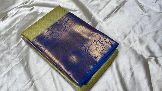 Tissue brocade saree