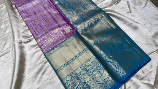 Tissue brocade saree