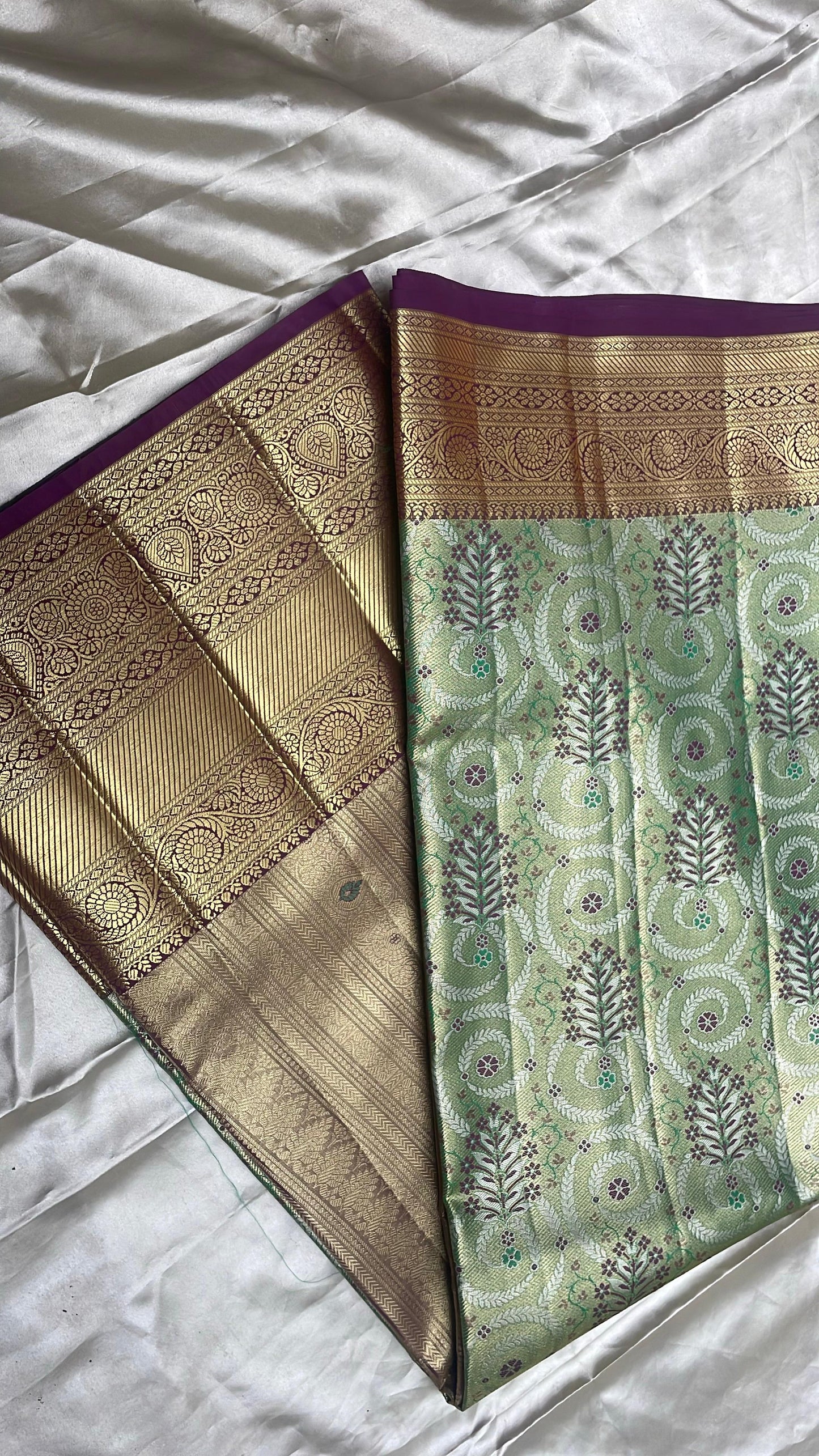 Semi kanchipattu tissue silk saree