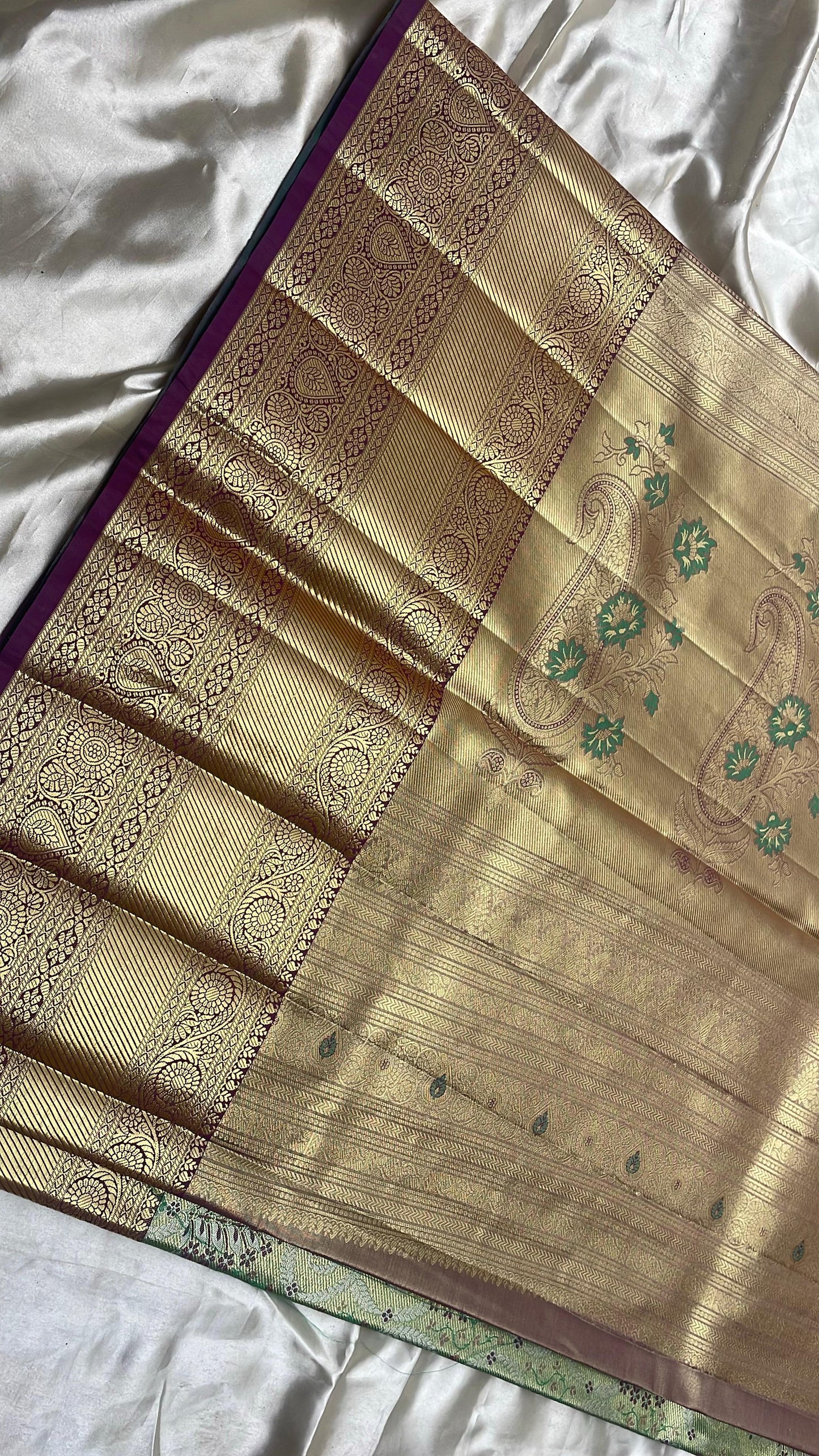 Semi kanchipattu tissue silk saree