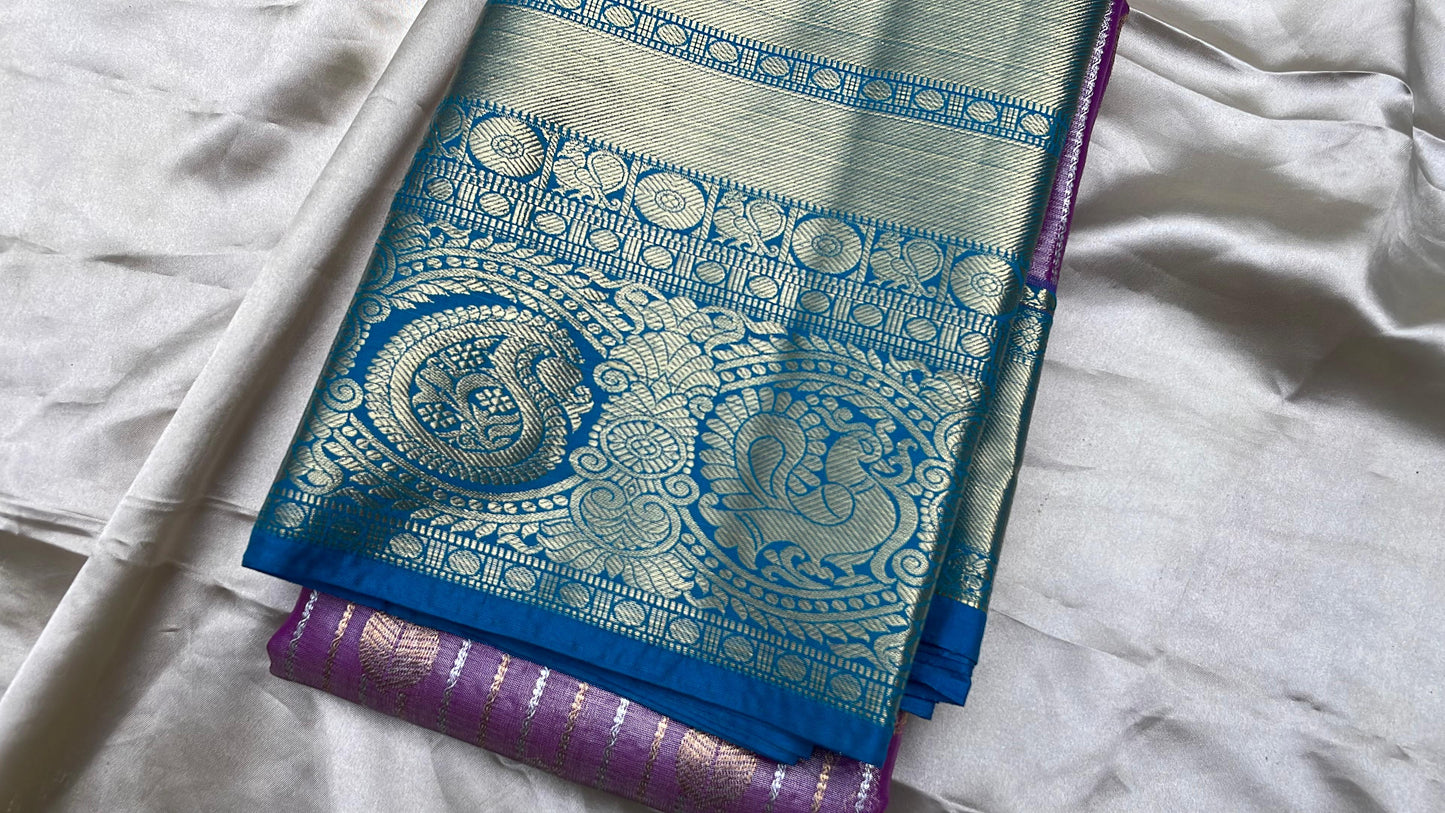 Tissue brocade saree