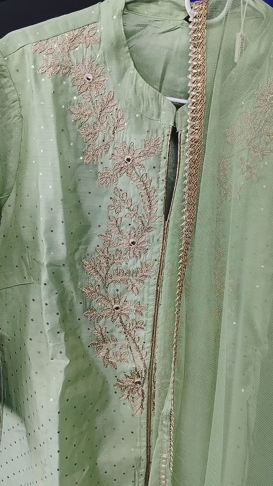 Embroidered Salwar Suit with Dupatta